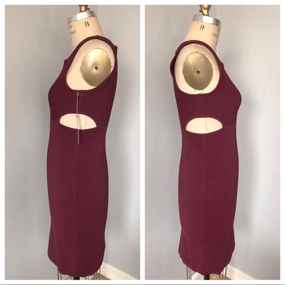 NWT Tart Collections Ribbed Bodycon Cutout Dress - Picture 4 of 7